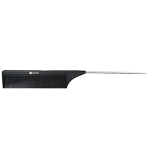 SOFEEL FINE TOOTH COMB CARBON FIBRE W METAL TAIL PIN,NO.1,EA