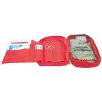 LIV HIKING FIRST AID KIT COMPLETE SET IN RED NYLON POUCH
