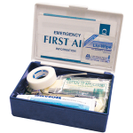 LIV PERSONAL FIRSTAID KIT COMPLETE SET IN BLUE PLASTIC CASE
