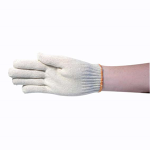 LIV SEAMLESS KNITTED COTTON GLOVES LARGE WHITE 12 PAIRS/BAG