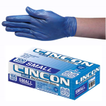 LINCON VINYL GLOVES 4.5G LOW POWDER S BLUE HACCP 100/BX