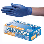 LINCON VINYL GLOVES 6.0G LOW POWDER XL BLUE HACCP 1000/CTN