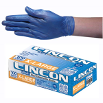 LINCON VINYL GLOVES 6.0G LOW POWDER XL BLUE HACCP 100/BX