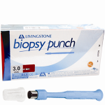 LIV BIOPSY PUNCH WITH SS CUTTING EDGE STERILE 3MM 10/BOX