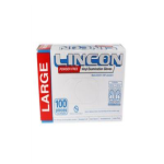 LINCON VINYL EXAM GLOVES 6.5G POWDERFREE L CLR HACCP 1000/CT
