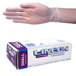 LINCON VINYL EXAM GLOVES 5.5G POWDERFREE S CLR HACCP 1000/CT
