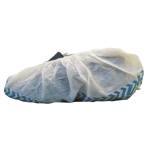 LIV SHOE COVER OVERSHOES NW WHT W/ NONSKID BLUE SOLE 1000/CT