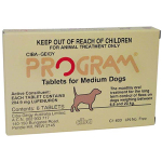 PROGRAM TABLET FOR MEDIUM DOG BROWN 6 TABLETS/PACK