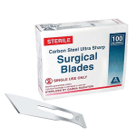 LIV SURGICAL SCALPEL BLADE SIZE 25 CARBON STEEL 100/BOX