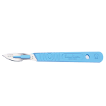 DISPO SCALPEL W/HANDLE, S/S, SIZE 23, STERILE, 10/BOX