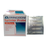 LIV DIS SPLINTER PROBE SINGLE USE PACKING 5/BLISTER 100/BOX