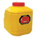 TERUMO NEEDLES SHARPS WASTE COLLECTOR 10L W/LID YELLOW EACH