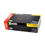 LIV XTREME THCK HD NITRILE GLOVES PF EN374 LRG BLACK 100/BOX