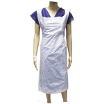 DISP APRONS BIB TYPE 23uM 71 X 117CM HDPE WHT HACCP 100/BX