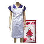 DISP APRONS BIB TYPE 23uM 71 X 117CM HDPE WHT 100 PACKS/BOX