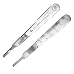 SCALPEL BLADE HANDLE S/S NO.4 GRAD FOR LIV AND SWANN BLADES