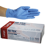 NI-TEK NITRILE PREM GLV ASNZ PF EN374 LRG BLUE HACCP 100/BOX