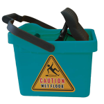 LIV RECTANGULAR MOP BUCKET W/ WRINGER, 16 LITRES, GREEN EACH