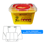 LIV NEEDLES SHARPS WASTE COLLECTOR 3L WITH LID YELLOW EACH