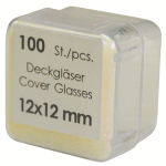 COVER SLIP NO. 1 12X12MM GLASS 100/PK GERMANY