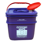 LIV CYTOTOXIC WASTE DISPOSAL SAFE 12L SQUARE W/LID PURPLE EA