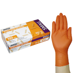 SAFEPLUS NITRILE GLVS 245MMCUFF HD PF EN374 S 100/BX 1000/CT