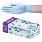 NI-TEK NITRILE PREM GLV ASNZ PF EN374 SML BLUE HACCP 100/BOX
