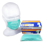 LIV TGA FACE MASK, LEVEL 3, 4PLY, EAR-LOOP, GREEN, 50/BOX