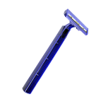 LIV DISPOSABLE SHAVING RAZORS TWIN BLADE BLUE W/HNDL 100/BOX
