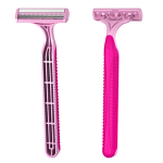 LIV DISPOSABLE SHAVING RAZORS TWIN BLADE W/HNDL PINK 100/BOX