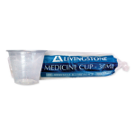 LIVINGSTONE MEDICINE MEASURE CUP, 30ML POLYPROPYLENE 100/BAG