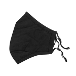 LIV CLOTH ADULT FACEMASK REUSABLE 2PLY COTTON 24X14CM BLK EA