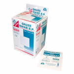 LIV GAUZE SWAB 7.5X7.5CM 8PLY COTTON STRL WHITE 1/PK 100/BOX