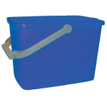 GENERAL CLEANING PLASTIC BUCKET, 10L, RECTANGULAR, BLUE EACH