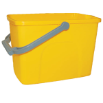 GENERAL CLEANING PLASTIC BUCKET, 10L RECTANGULAR YELLOW EACH