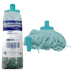 LIVINGSTONE COTTON MOP HEAD 550G 22MM SCREW TYPE GREEN EACH