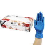 SOFEEL VINYL GLOVES 5.0G HACCP POWDER FREE L BLUE 1000/CTN