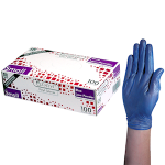 SOFEEL VINYL GLOVES 4.0G HACCP LOW POWDER S BLUE 1000/CTN