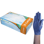 UNIV VINYL GLOVES 6.0G HACCP LOW POWDER XL BLUE 1000/CTN