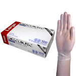 LINCON VINYL GLOVES 5.5G HACCP POWDER FREE L CLEAR 1000/CTN