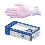 SOFEEL VINYL GLOVES 4.5G HACCP LOW POWDER M CLEAR 1000/CTN