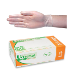 UNIV VINYL EXAM GLOVES 7.0G ASTM LOW POWDER XL CLEAR 100/BOX