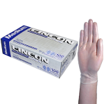 LINCON VINYL EXAM GLOVES 6.0G ASTM LOW POWDER M CLR 1000/CT