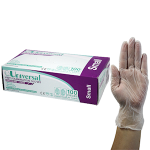 UNIV VINYL EXAM GLOVES 5.5G ASTM POWDER FREE S CLEAR 1000/CT