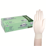 UNI S/SHIELD LATEX EXAM GLOVES ASNZ PF XS CREAM HACCP 100/BX