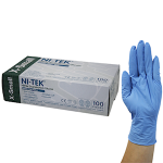 NI-TEK NITRILE PREM GLV ASNZ PF EN374 XS BLUE HACCP 1000/CTN