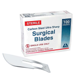 LIV SURGICAL SCALPEL BLADE SIZE 22 CARBON STEEL 100/BOX