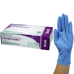 UNIVERSAL NITRILE EXAM GLOVES ASNZ PF EN374 SML BLUE 1000/CT