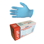 NI-TEK NITRILE GLOVES ASNZ POWDER FREE EN374, L BLUE 200/BOX