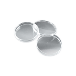 PETRI DISH W/3 VENTS 100(D)MM W/LID ASEPTIC PS 10/BAG